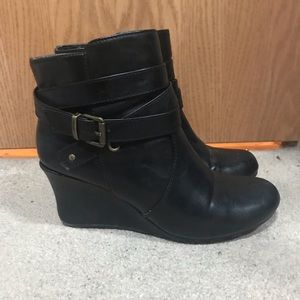 Black ankle boots